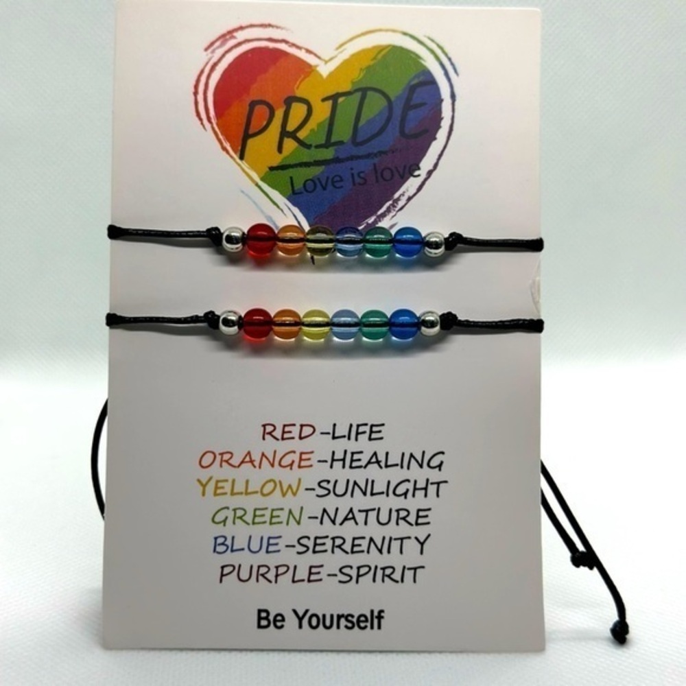 Pride Rainbow bracelet set